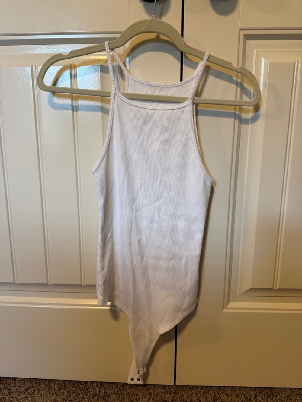 Set of 2 - high neck Ribbed Halter Bodysuit - Women's Top